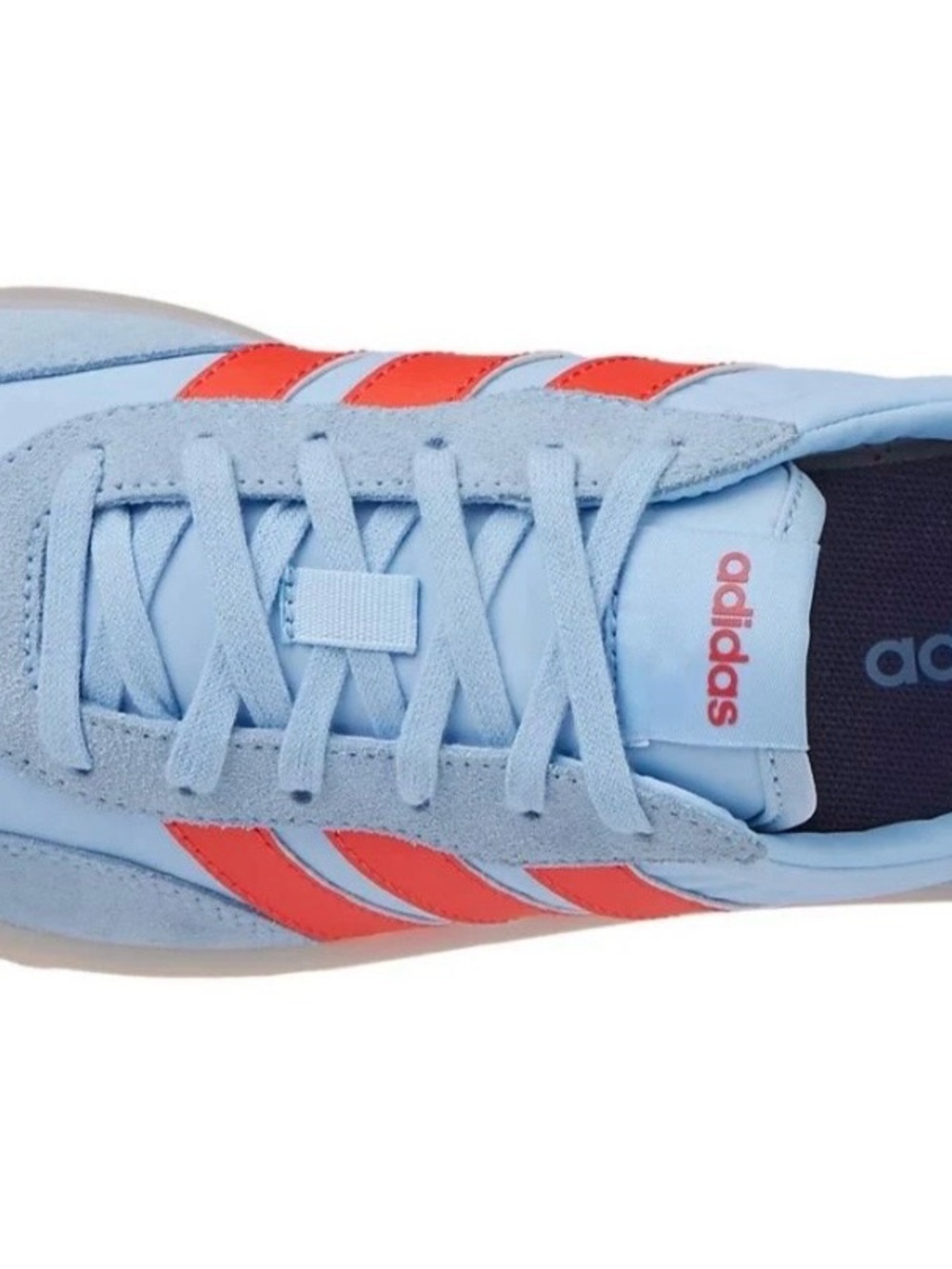 Adidas Barreda Decode Light Blue Sneakers with Red Stripes - Picture 4 of 6